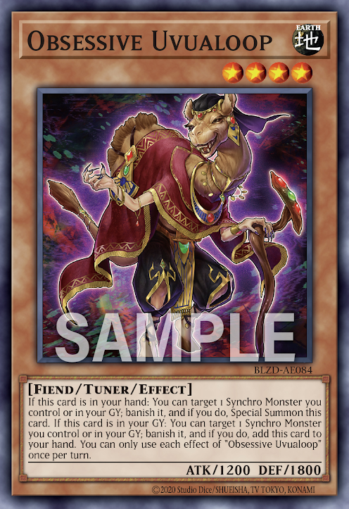 [遊戲王亞英] BLZD-AE084 / 執愛的輪迴化勒 / 執愛のウヴァループ / Obsessive Uvualoop / N