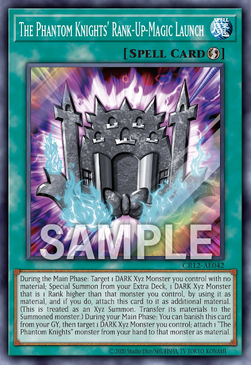 [遊戲王亞英] CR12-AE042 / RUM-幻影騎士團進擊 / RUM-幻影騎士団ラウンチ / The Phantom Knights' Rank-Up-Magic Launch /SR