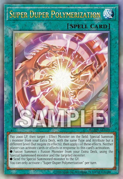 [遊戲王亞英] BLZD-AE069 / 超逸融合 /超逸融合 / Super Duper Polymerization / UTR