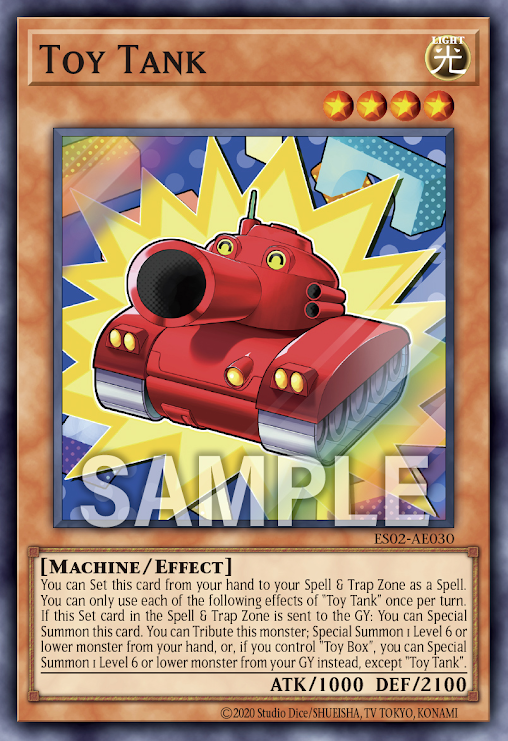 [遊戲王亞英] ES02-AE030 / 玩具坦克 / トイ・タンク / Toy Tank / SR
