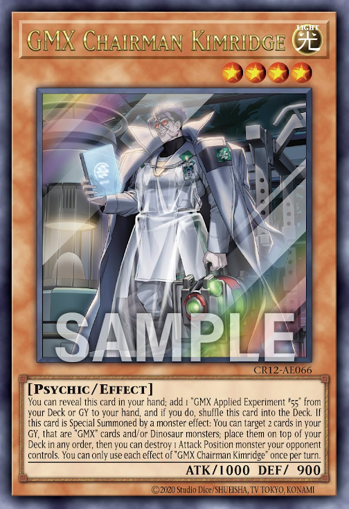 [遊戲王亞英] CR12-AE066 / GMX主任教授 金里奇 / GMX主任教授キンリッジ / GMX Chairman Kimridge / UR