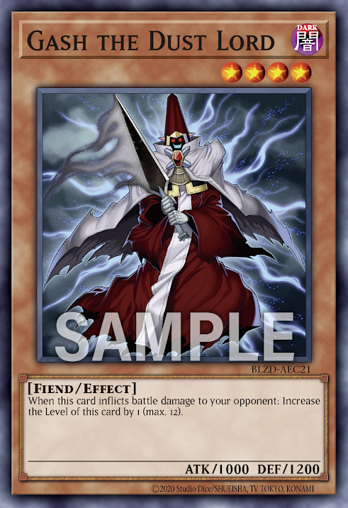 [遊戲王亞英] BLZD-AEC21 /灰塵王 灰劃 / Gash the Dust Lord  / N