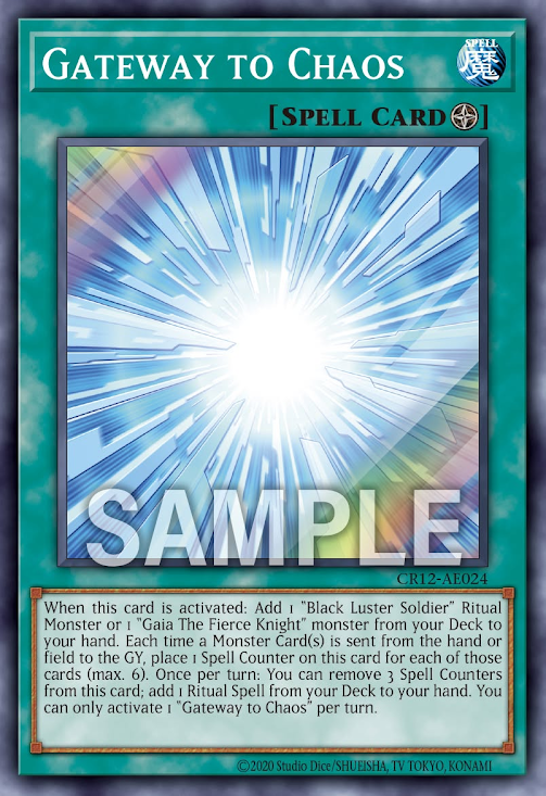 [遊戲王亞英] CR12-AE024 / 混沌之場 / 混沌の場 / Gateway to Chaos / SR