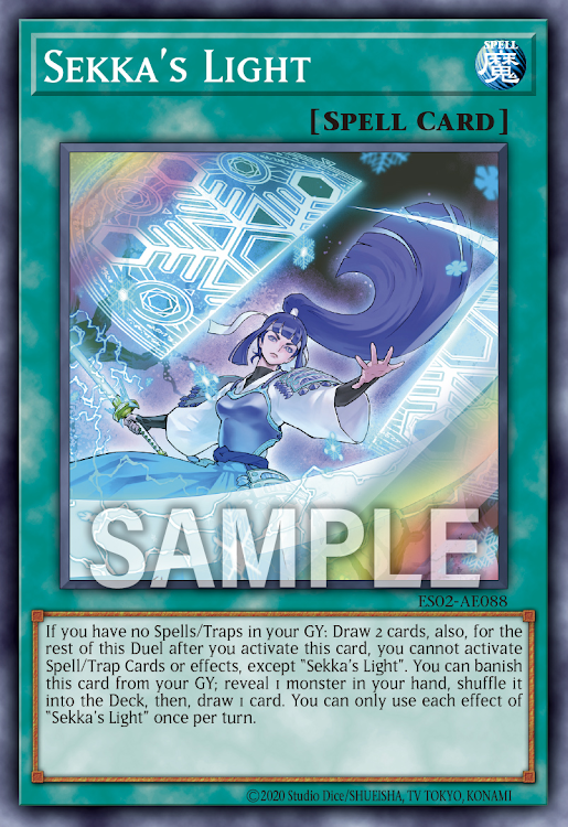[遊戲王亞英]  ES02-AE088 / 雪花之光 / せっかのひかり / Sekka's Light / SR