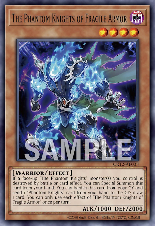 [遊戲王亞英] CR12-AE033 / 幻影騎士團碎裂鎧甲 / 幻影騎士団フラジャイルアーマー / The Phantom Knights of Fragile Armor / N