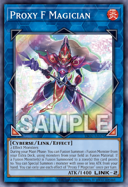 [遊戲王亞英] ES02-AE075 / 代理F魔術師 / プロキシー・F・マジシャン / Proxy F Magician / SR