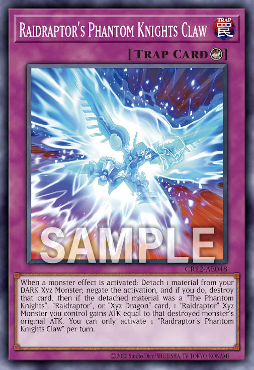 [遊戲王亞英] CR12-AE048 / RR 幻影之爪 / RR-ファントム·クロー / Raidraptor's Phantom Knights Claw / N