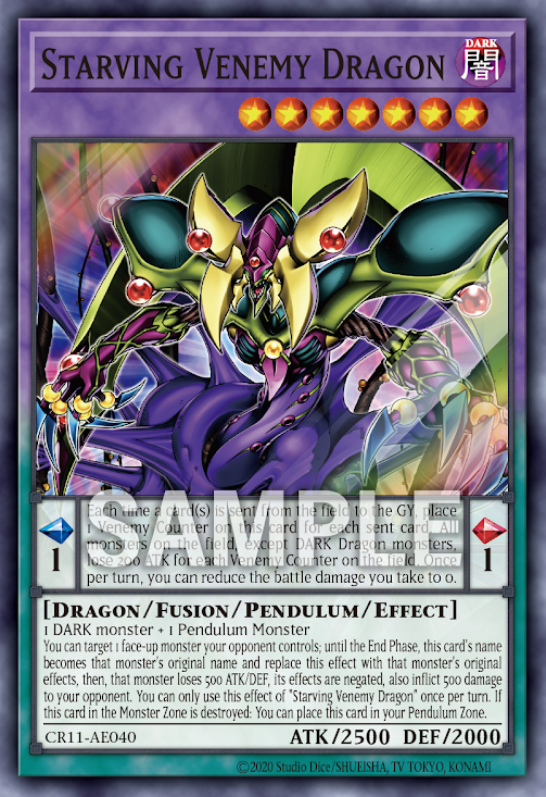 [遊戲王亞英] 飢仇毒龍 / スターヴ·ヴェネミー·ドラゴン / Starving Venemy Dragon