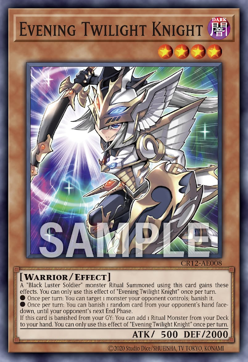 [遊戲王亞英] CR12-AE008 / 宵闇的騎士 / 宵闇の騎士 / Evening Twilight Knight / N