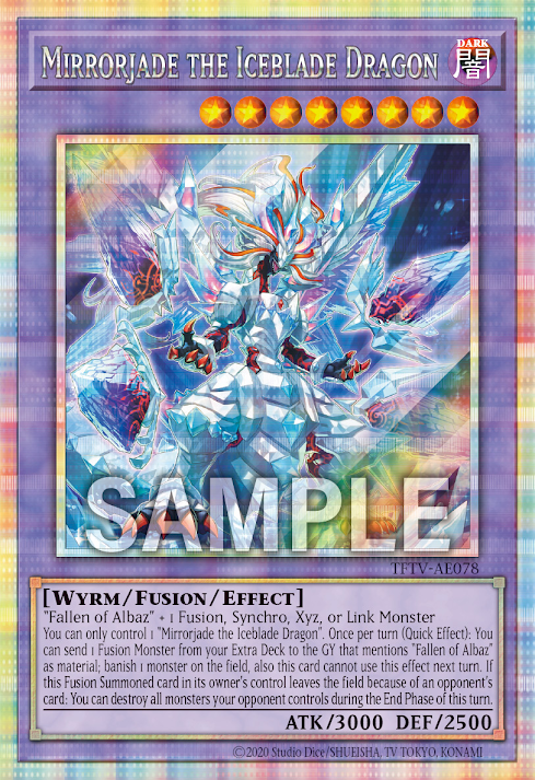 [遊戲王亞英] 冰劍龍 幻翠 / 氷剣竜ミラジェイド / Mirrorjade the Iceblade Dragon