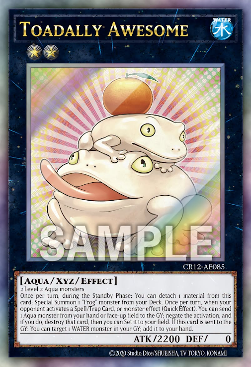 [遊戲王亞英] CR12-AE085 / 餅蛙 / 餅カエル/ Toadally Awesome / UTR