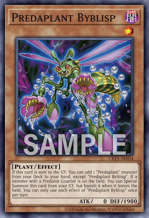 [遊戲王亞英] 捕食植物 彩虹草蜂 / 捕食植物ビブリスプ / Predaplant Byblisp