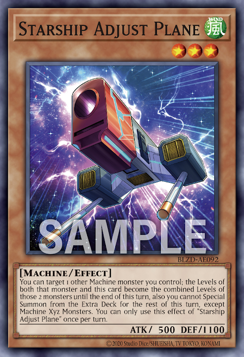 [遊戲王亞英] BLZD-AE092 / 星艦調整機 / Starship Adjust Plane / N