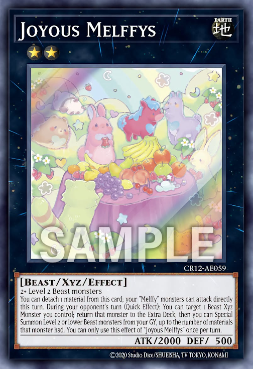 [遊戲王亞英] CR12-AE059 / 興奮童話動物 / わくわくメルフィーズ / Joyous Melffys / SR