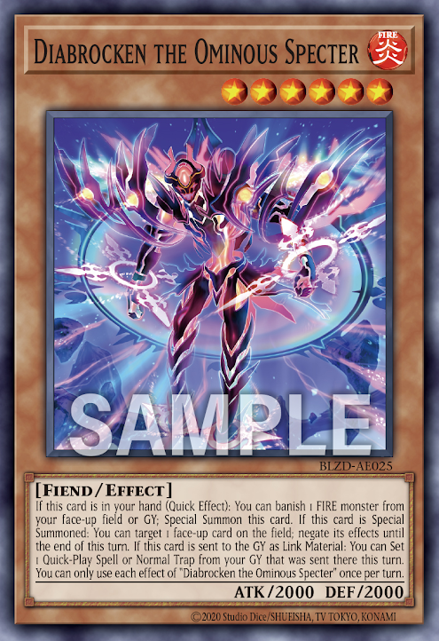 [遊戲王亞英] BLZD-AE025 / 妖光的鹿角布羅肯 / 妖光のディアーブロッケン / Diabrocken the Ominous Specter/ N