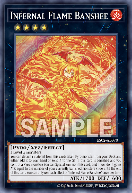[遊戲王亞英] ES02-AE070 / 獄火女妖 / ヘルフレイムバンシー / Infernal Flame Banshee / SR