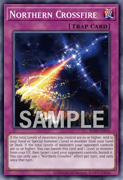 [遊戲王亞英] BLZD-AE076 / 北十字砲擊 / ノーザンクロスファイア / Northern Crossfire / N