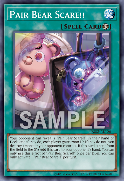 [遊戲王亞英] ES02-AE106 / 恐依的配對熊!! / 恐依のペアルックマ！！/Pair Bear Scare!! / SR