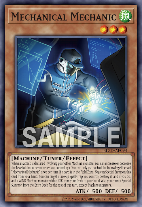[遊戲王亞英] BLZD-AE094 / 機械技工 / Mechanical Mechanic / N