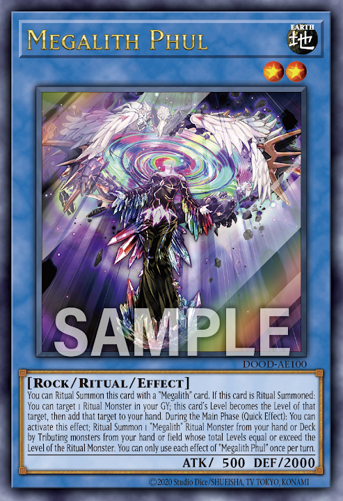[遊戲王亞英] 巨石像 月亮天使 / メガリス·フール / Megalith Phul