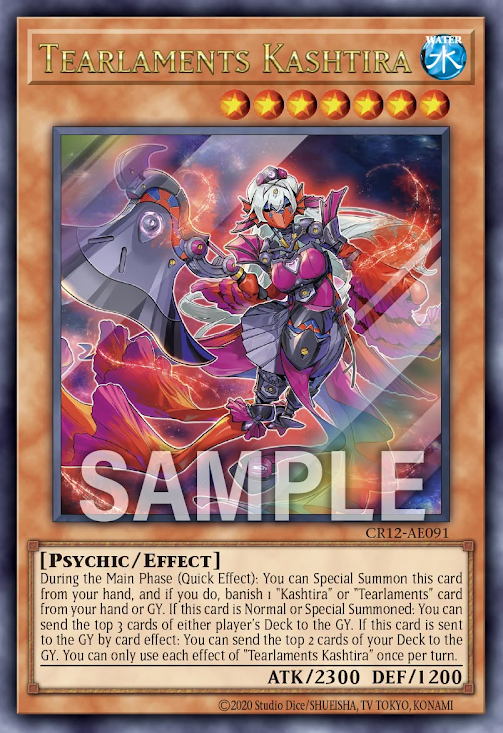 [遊戲王亞英] CR12-AE091 / 壹世壞 六世壞 / ティアラメンツ・クシャトリラ / Tearlaments Kashtira / UR