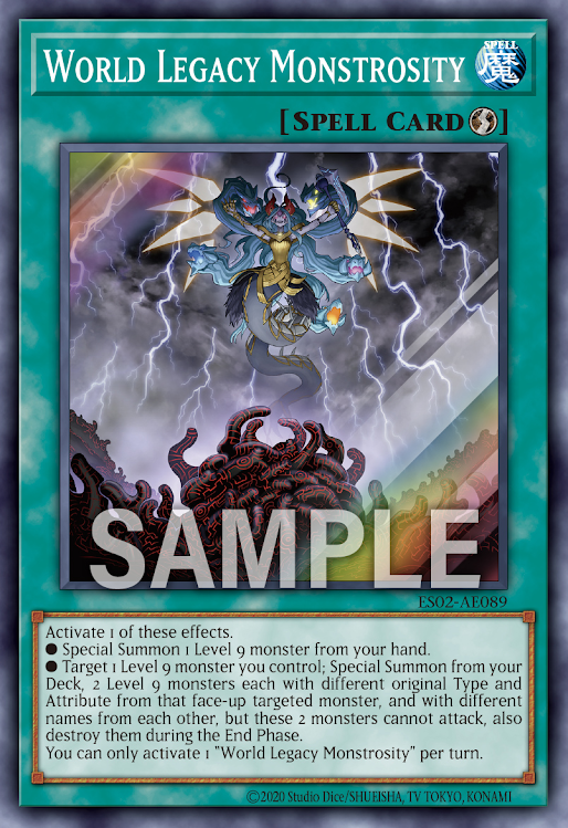 [遊戲王亞英] ES02-AE089 / 星遺物的胎導 /  星遺物の胎導 / World Legacy Monstrosity / SR