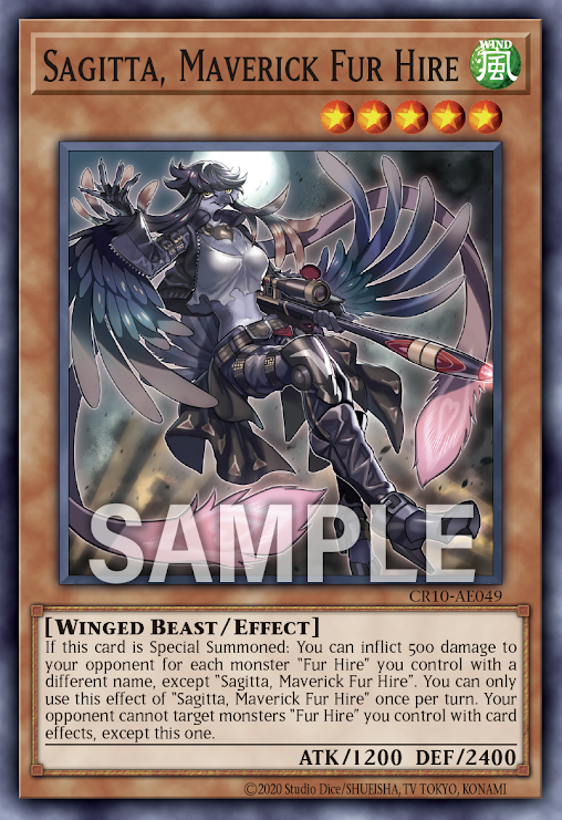 [遊戲王亞英] 空牙團的孤高 薩基塔 / 空牙団の孤高 サジータ / Sagitta, Maverick Fur Hire