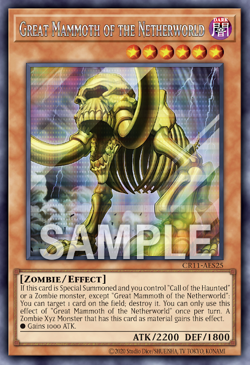[遊戲王亞英] 冥界的魔象 / Great Mammoth of the Netherworld