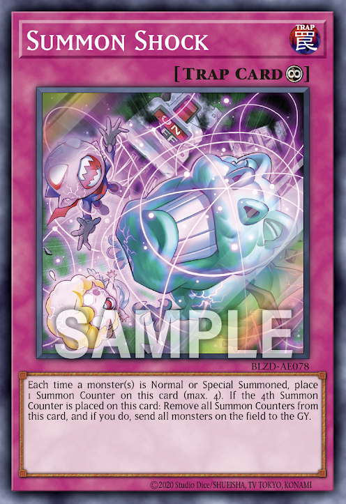 [遊戲王亞英] BLZD-AE078 / 召喚衝擊 / サモンショック / Summon Shock / SR