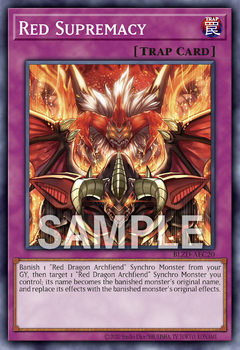 [遊戲王亞英] BLZD-AEC20 / 真紅霸權 / Red Supremacy / N