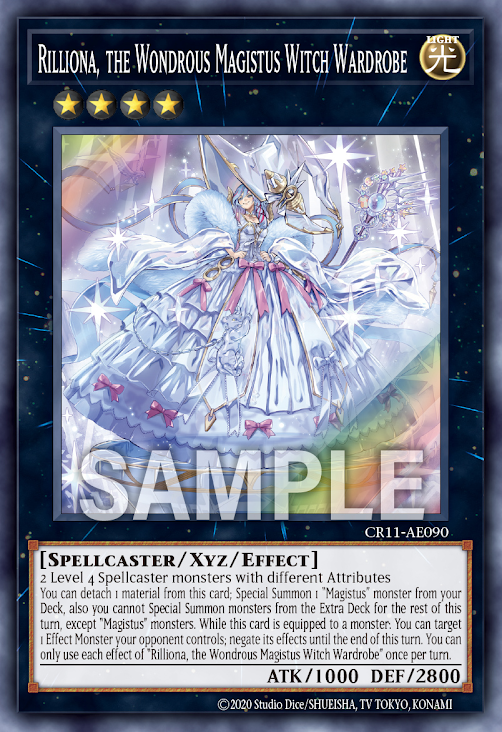 [遊戲王亞英] 結晶的魔女 仙杜瑞拉 / 結晶の魔女サンドリヨン / Rilliona, the Wondrous Magistus Witch Wardrobe