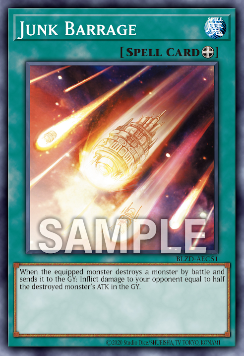[遊戲王亞英] BLZD-AEC51 / 廢品墜擊 / Junk Barrage / N