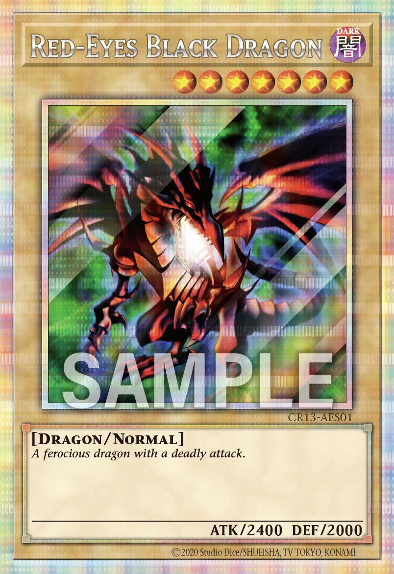 [遊戲王亞英] CR13-AES01 / 真紅眼黑龍 / 真紅眼の黒竜 / Red-Eyes Black Dragon / PSER