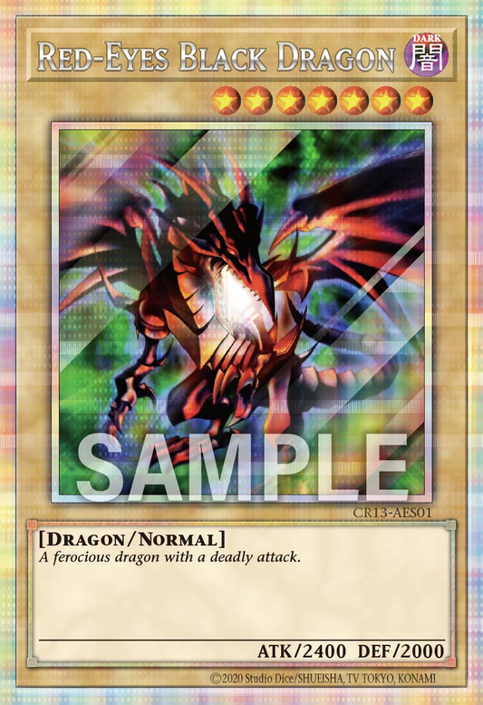[遊戲王亞英] CR13-AES01 / 真紅眼黑龍 / 真紅眼の黒竜 / Red-Eyes Black Dragon / PSER