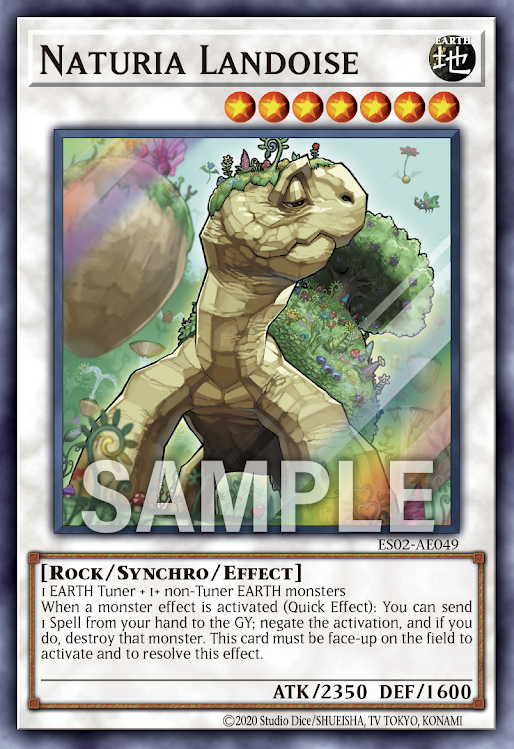 [遊戲王] ES02-AE049 / 自然玄武 / ナチュル·ランドオルス / Naturia Landoise / SR
