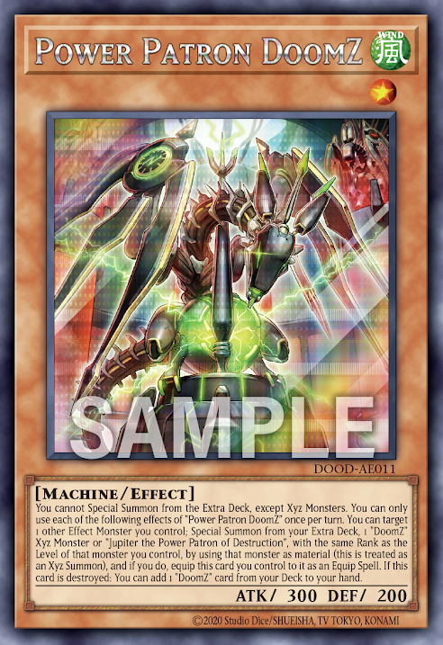 [遊戲王亞英] 獄神機 Doom-Z終刻 / 獄神機Ｄｏｏｍ－Ｚ / Power Patron DoomZ