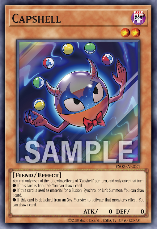 [遊戲王亞英] ES02-AE021 / 尖帽螺 / カプシェル / Capshell / SR