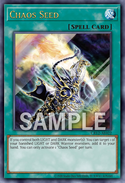 [遊戲王亞英] CR12-AE022 / 混沌之種 / 混沌の種 / Chaos Seed / UR