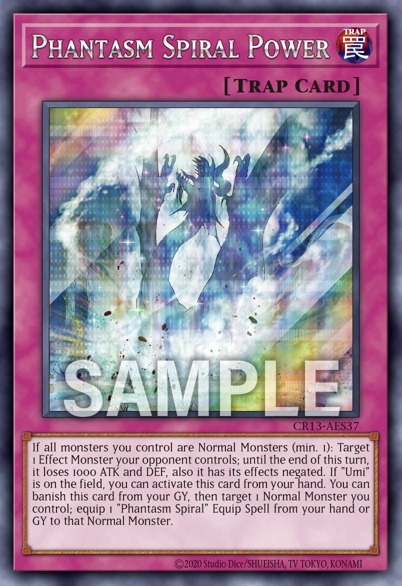 [遊戲王亞英] CR13-AES37 / 幻煌龍的浸渦 / 幻煌龍の浸渦 / Phantasm Spiral Power / SER