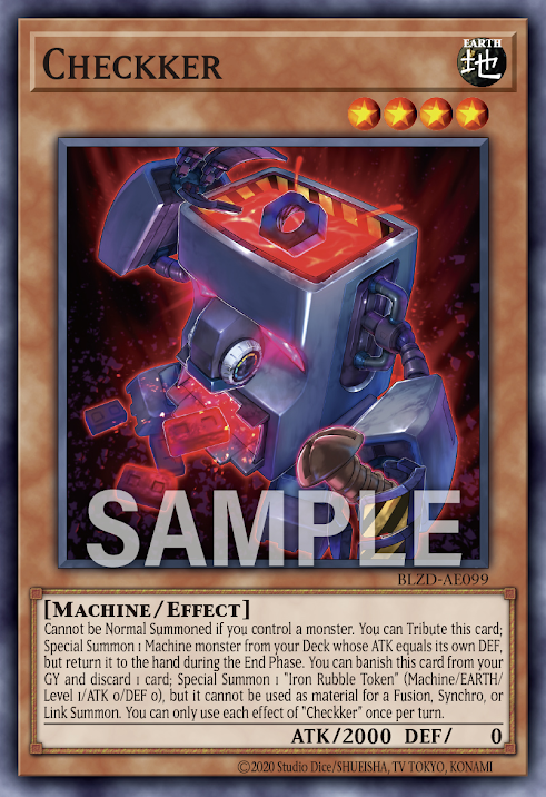 [遊戲王亞英] BLZD-AE099 / 核檢螺帽 / Checkker / N