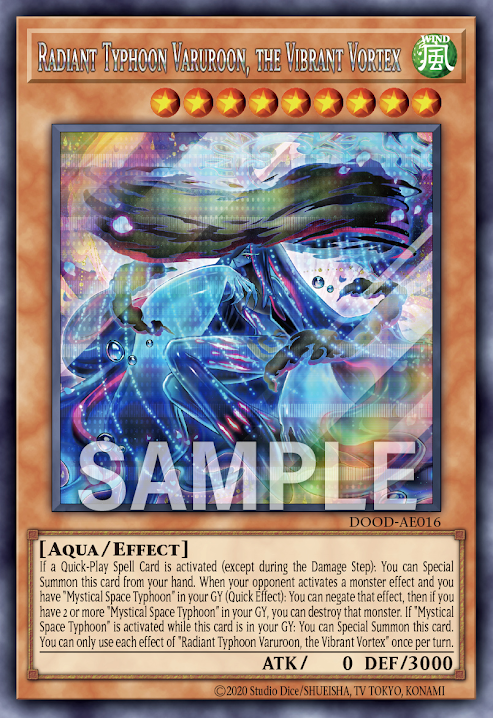[遊戲王亞英]絢嵐渦麗 伐樓倉 / 絢嵐渦麗ヴァルルーン / Radiant Typhoon Varuroon, the Vibrant Vortex