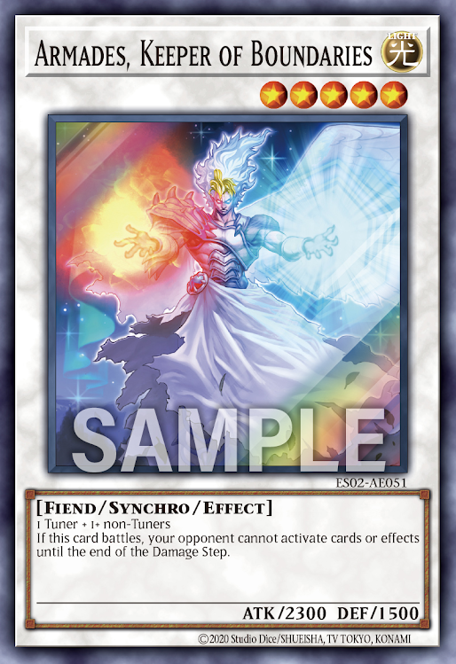 [遊戲王亞英] ES02-AE051 / 幻層的守護者 阿爾瑪迪斯 / 幻層の守護者アルマデス / Armades, Keeper of Boundaries / SR