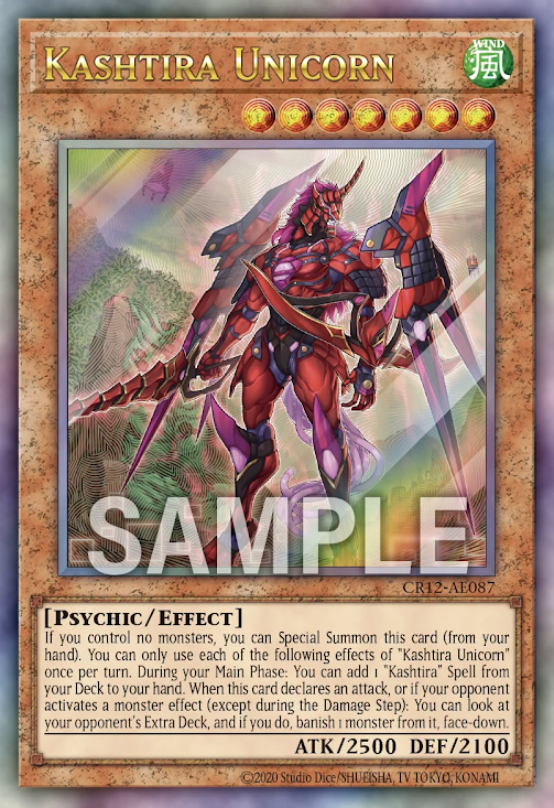 [遊戲王亞英] CR12-AE087 / 六世壞 獨角獸 / クシャトリラ・ユニコーン / Kashtira Unicorn / UTR