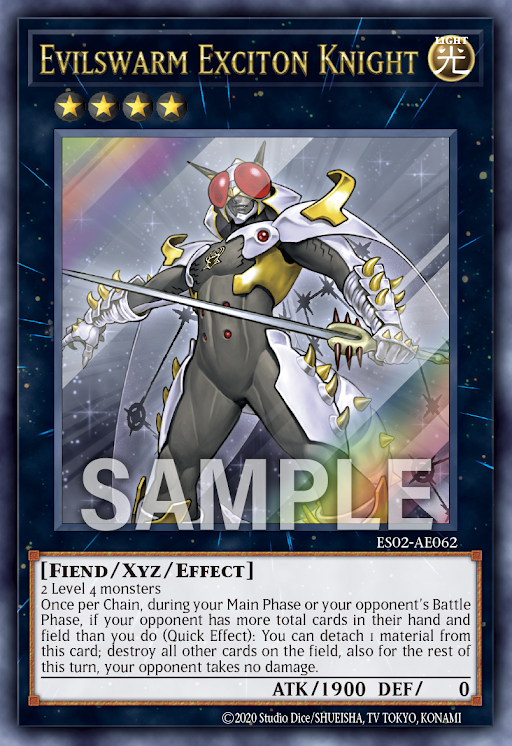 [遊戲王亞英] ES02-AE062 / 勵輝士 略魔蠅王/ 励輝士 ヴェルズビュート / Evilswarm Exciton Knight  /UR