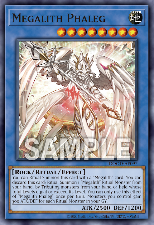 [遊戲王亞英] 巨石天使火星之法勒格 / メガリス·ファレグ / Megalith Phaleg