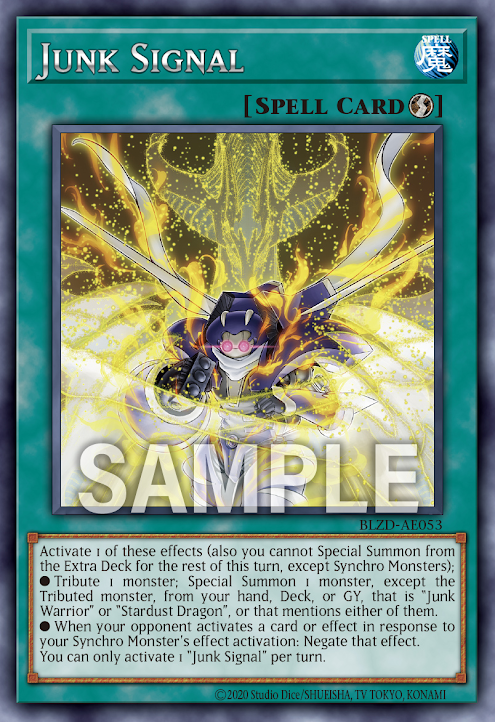[遊戲王亞英] BLZD-AE053 / 廢品信號 / ジャンク・シグナル / Junk Signal / R