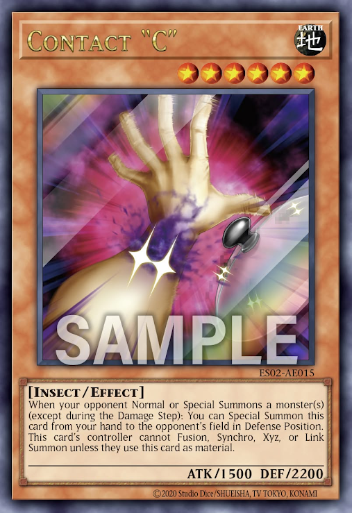 [遊戲王亞英] ES02-AE015 / 接觸的G / 接触するG / Contact "C" / UR
