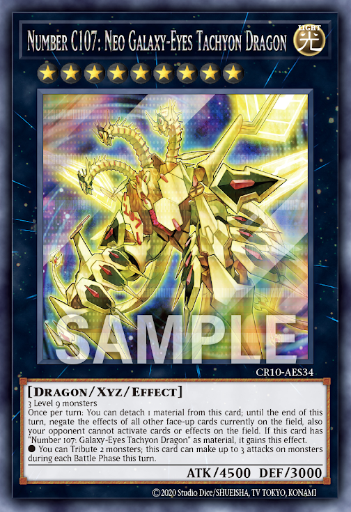 [遊戲王亞英] CNo.107 超銀河眼時空龍 / CNo.107 超銀河眼の時空龍 / Number C107: Neo Galaxy-Eyes Tachyon Dragon