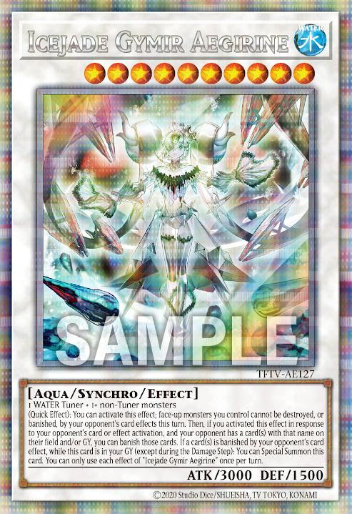 [遊戲王亞英] 冰水啼 霓石吞噬 / 氷水啼エジル·ギュミル / Icejade Aegirine Gymir