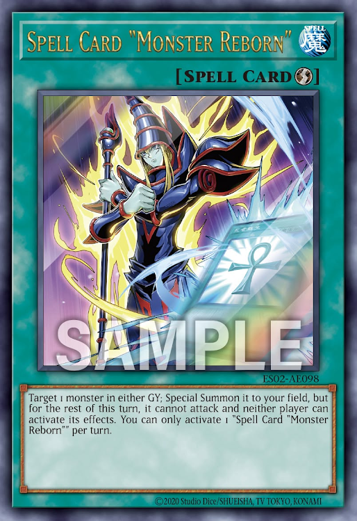 [遊戲王亞英] ES02-AE098 / 魔法卡「死者蘇生」/ マジックカード「死者蘇生」/ Spell Card "Monster Reborn" / UR